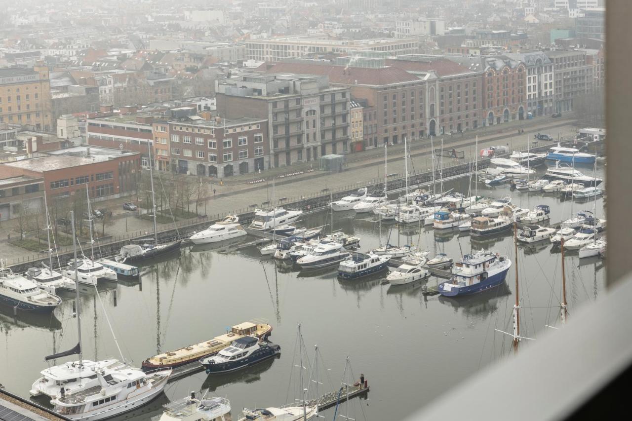 Uniek Appartement - Mooiste En Hoogste Uitzicht Op Antwerpen! - Incl Gratis Parking 外观 照片